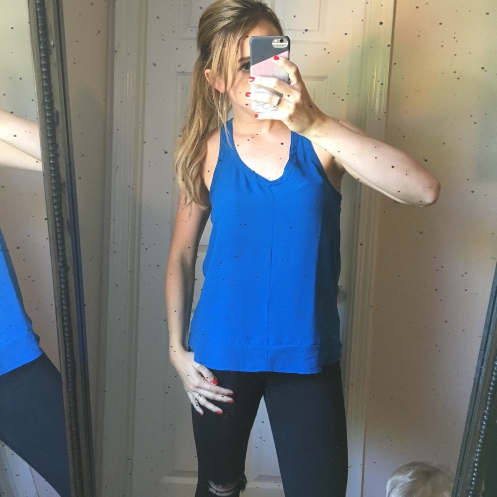 Blue tank top